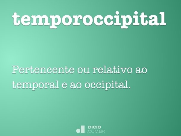 temporoccipital