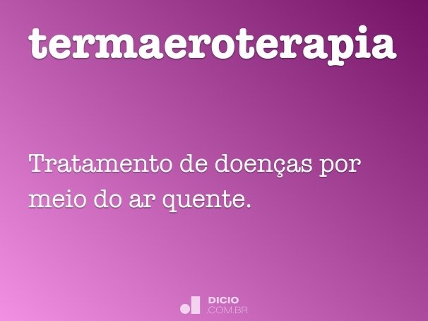 termaeroterapia