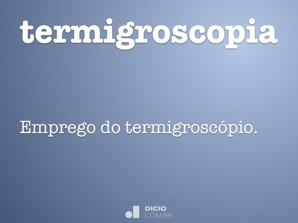 termigroscopia