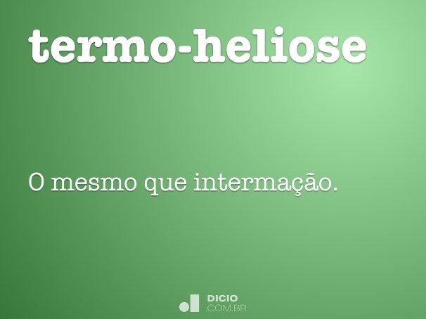 termo-heliose
