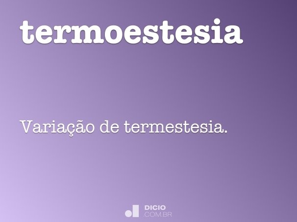 termoestesia