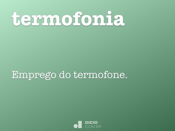 termofonia