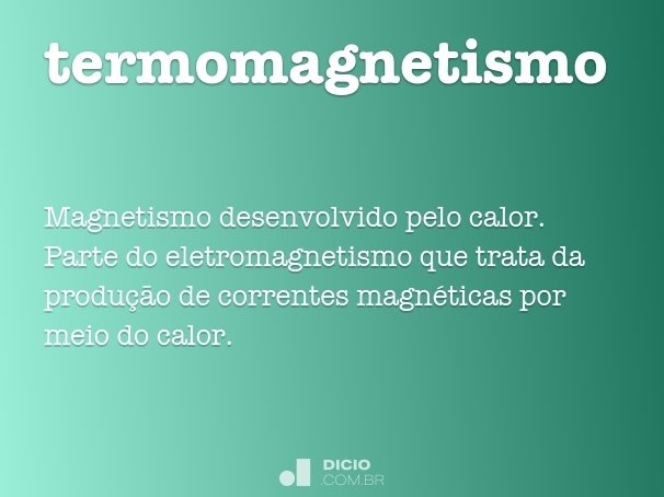 termomagnetismo