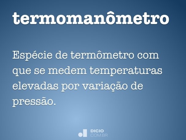 termomanômetro