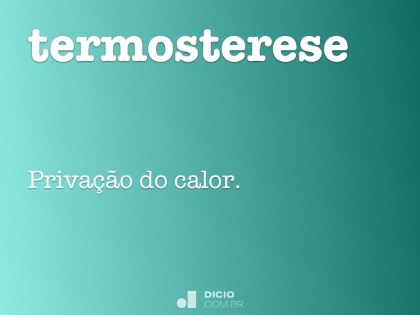 termosterese