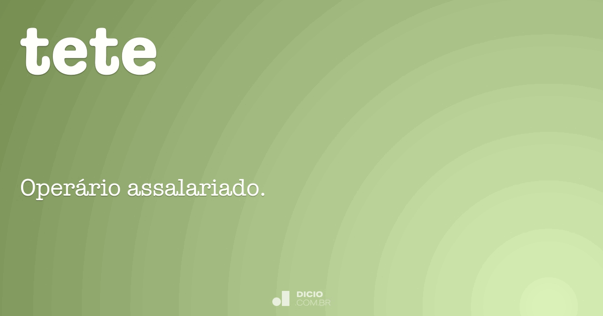 Tete Dicio, Dicionário Online de Português