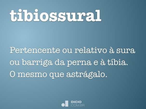 tibiossural