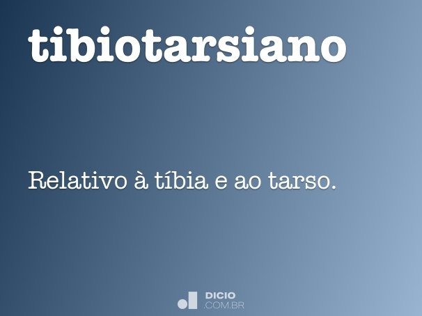 tibiotarsiano