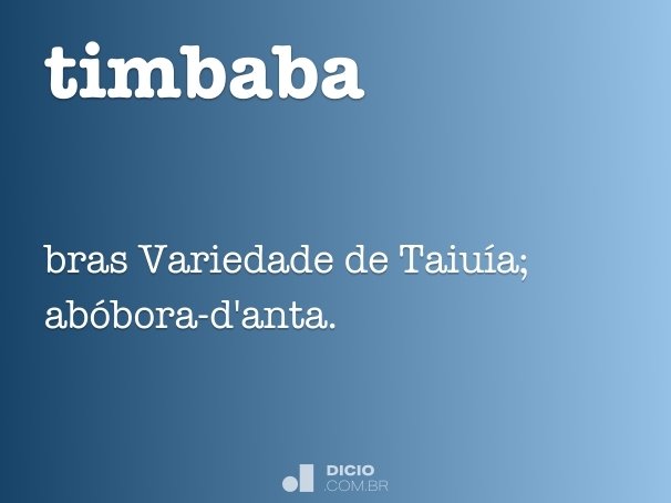 timbaba