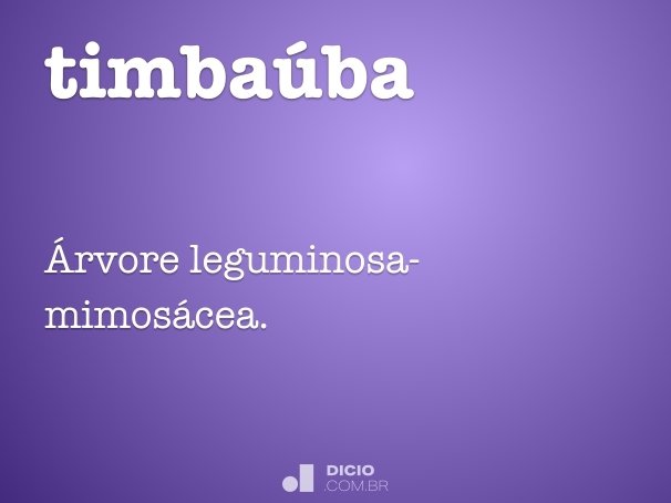 timbaúba
