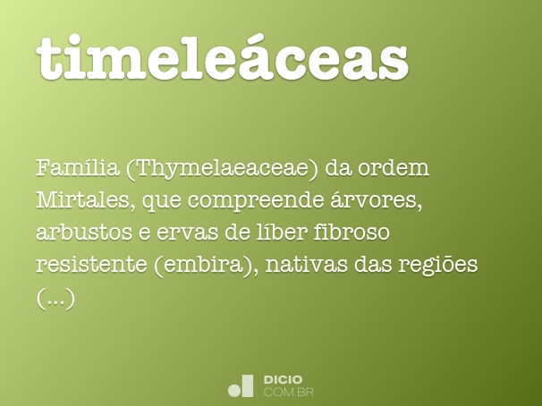 timeleáceas