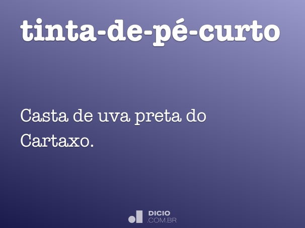 tinta-de-pé-curto