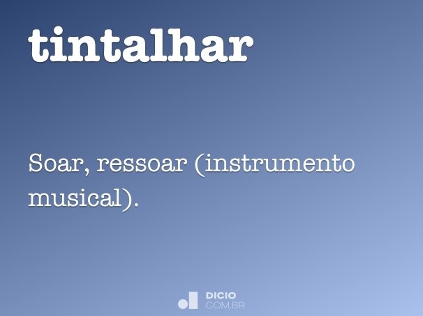 tintalhar