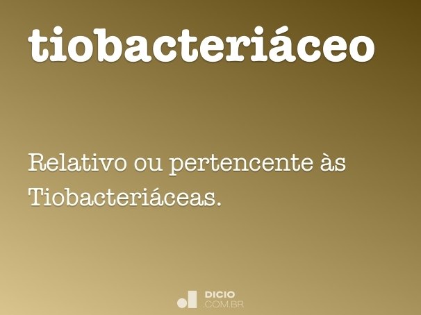 tiobacteriáceo