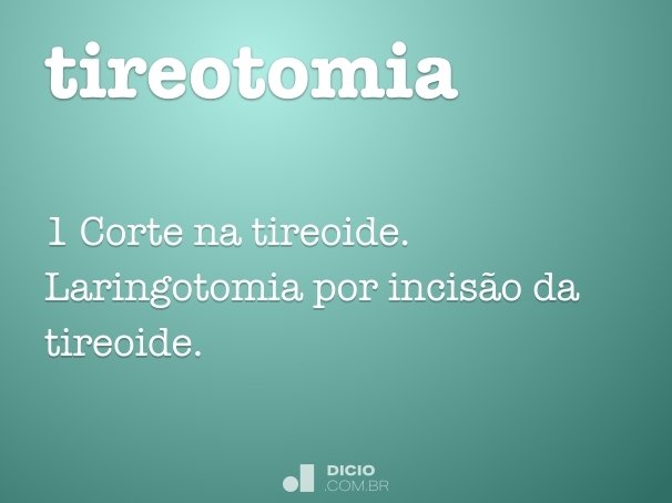 tireotomia