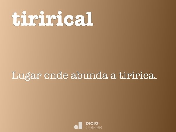 tirirical