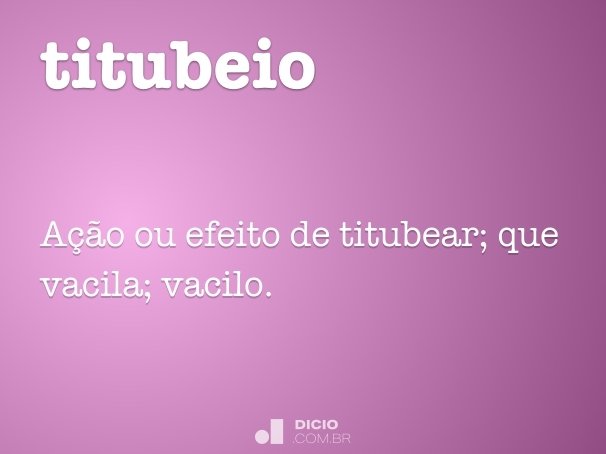 titubeio