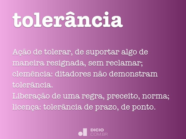 tolerância