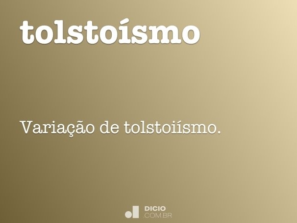 tolstoísmo