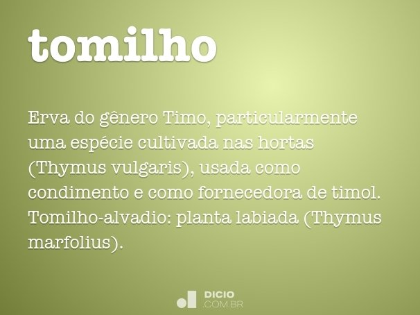 tomilho