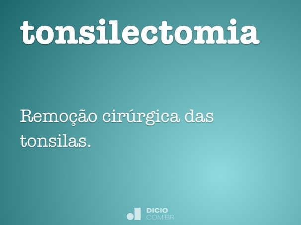 tonsilectomia