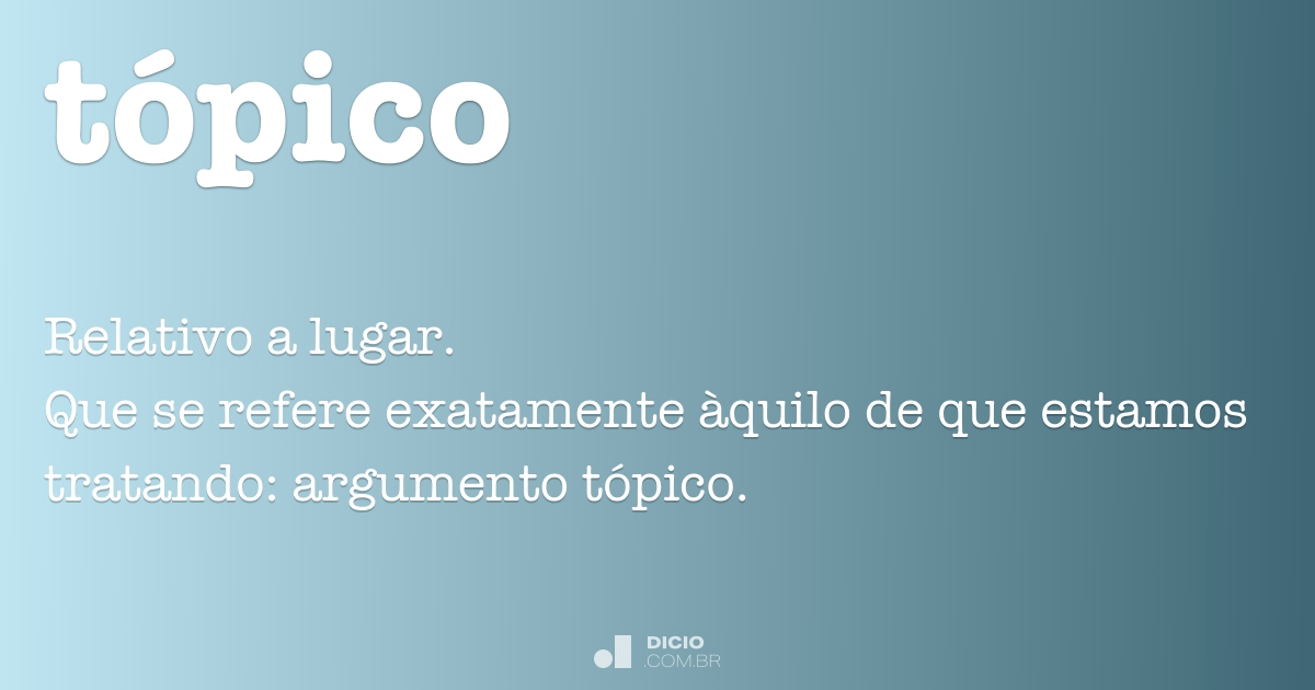 Tópico Dicio, Dicionário Online de Português