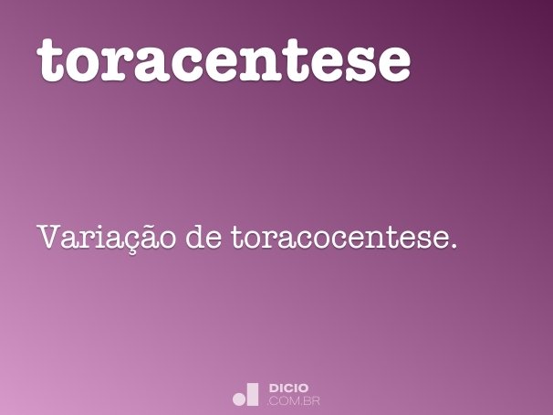 toracentese