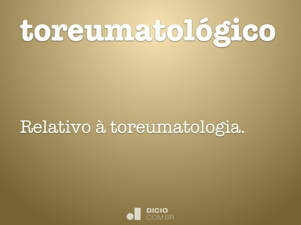 toreumatológico