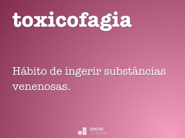 toxicofagia