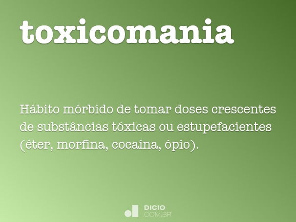 toxicomania