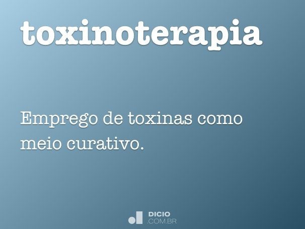 toxinoterapia