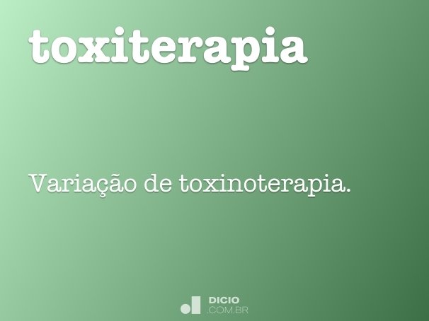 toxiterapia