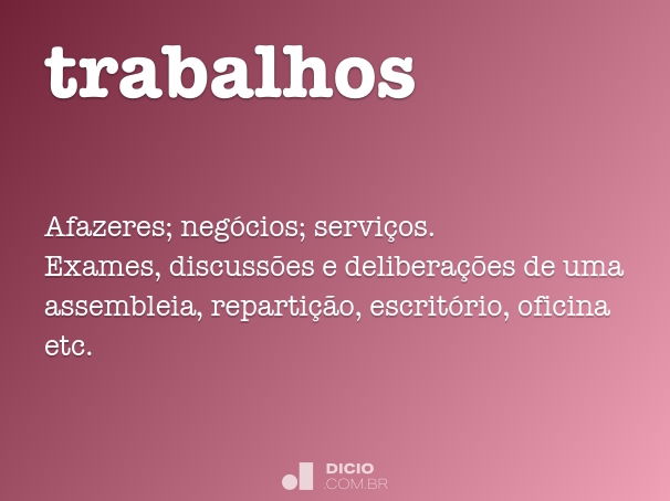 trabalhos