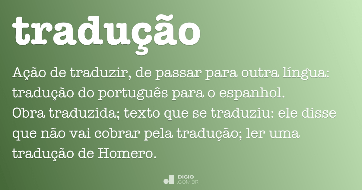 Tradução pra português. 