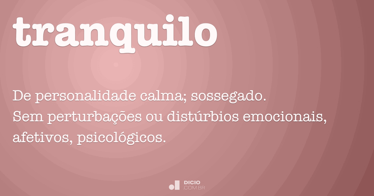 O HOMEM MAIS TRANQUILO DO MUNDO! 