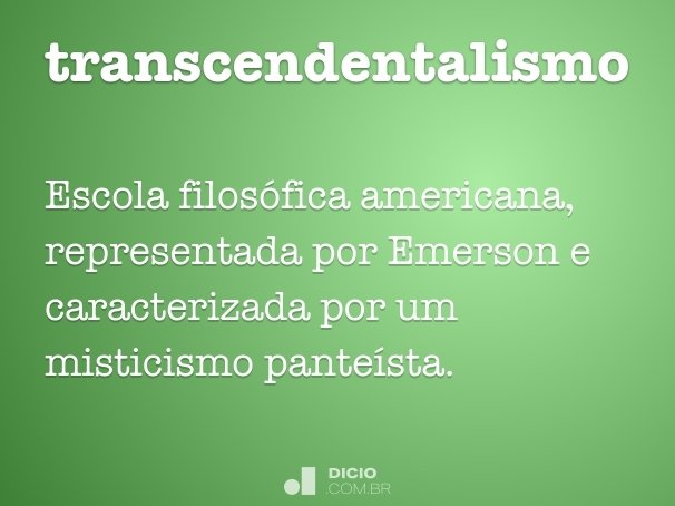 transcendentalismo