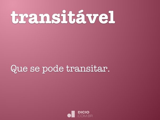 transitável
