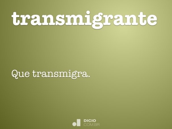 transmigrante