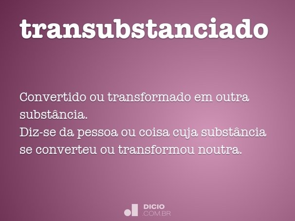 transubstanciado