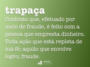 Trapaçar - Dicio, Dicionário Online de Português