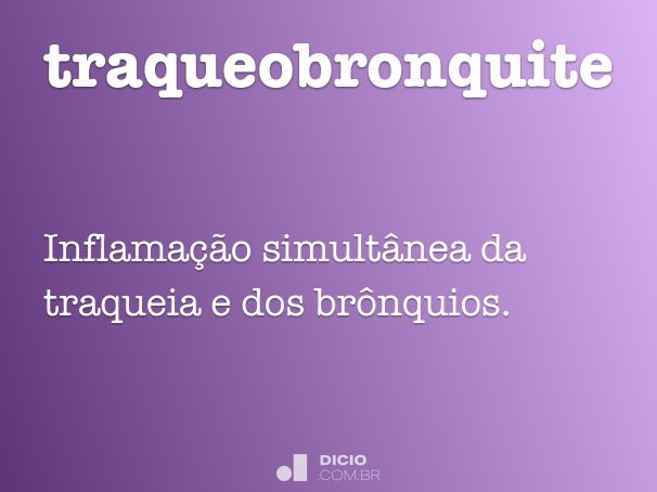 traqueobronquite