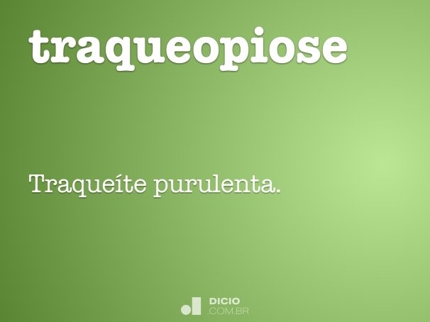 traqueopiose