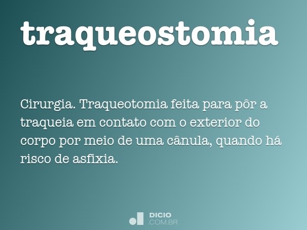 traqueostomia