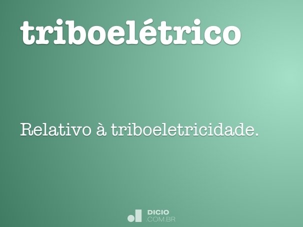 triboelétrico