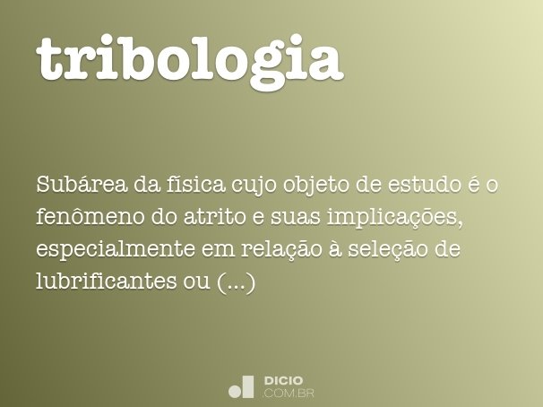 tribologia