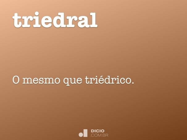 triedral