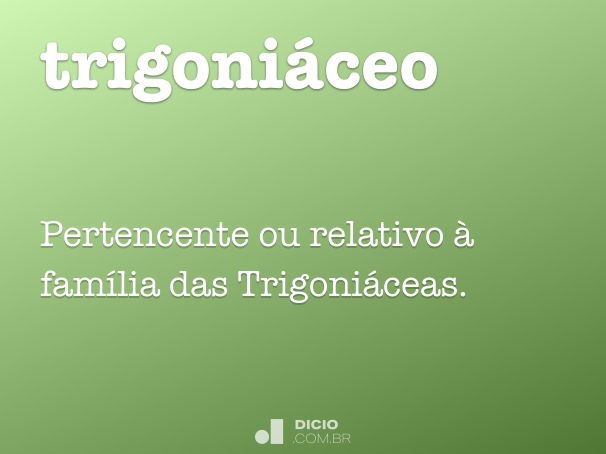 trigoniáceo