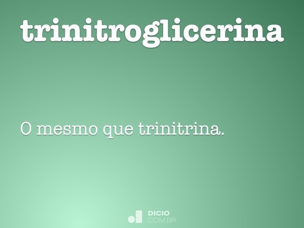 trinitroglicerina
