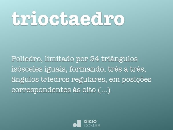 trioctaedro