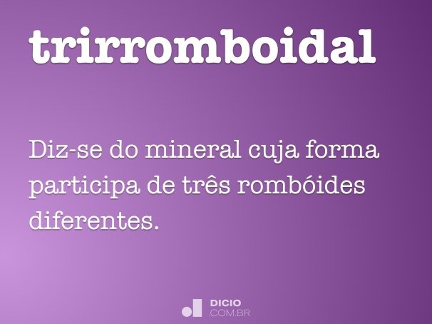 trirromboidal